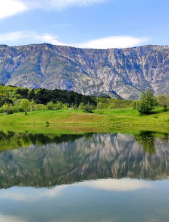 Mountain Lake Reflection Landscape