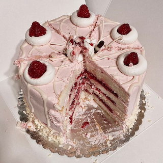 Pink Raspberry Layer Cake
