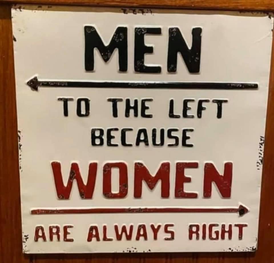 Vintage Bathroom Sign Humor