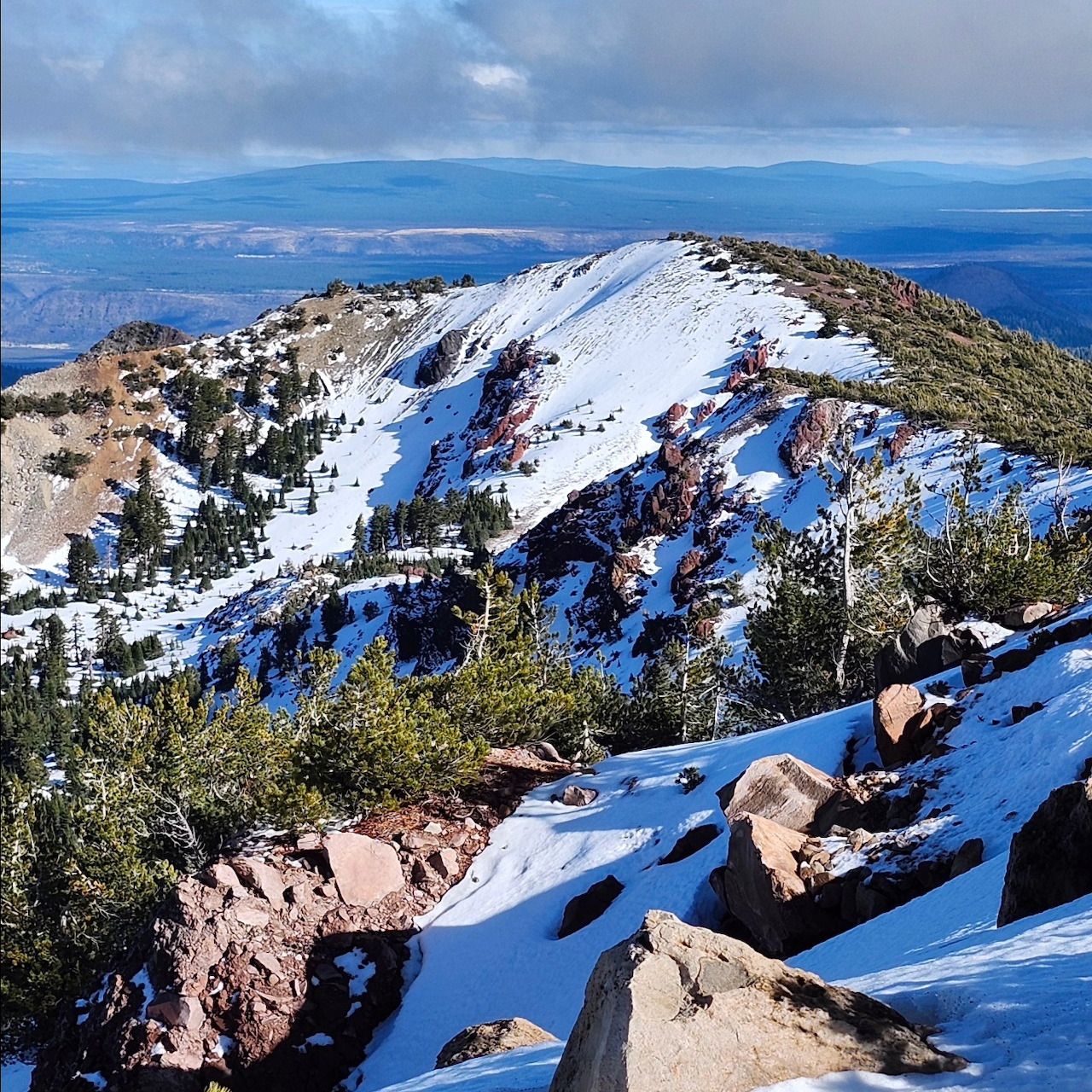 Snowy Mountain Ridge