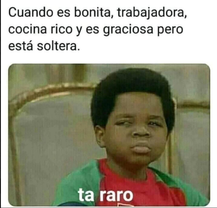 Spanish meme with caption text and a skeptical boy making a doubtful expression