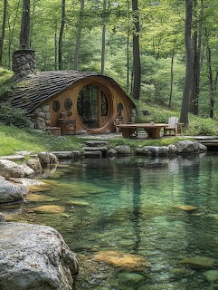 Hobbit House by Forest Stream
