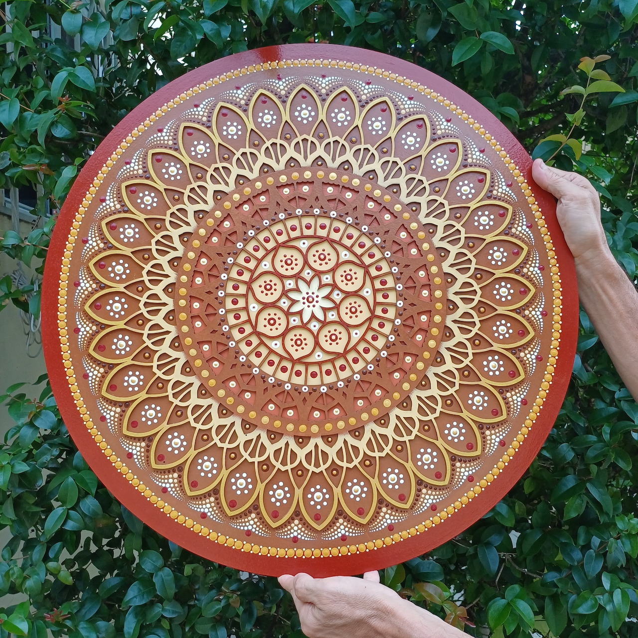 Hand-Painted Mandala Art