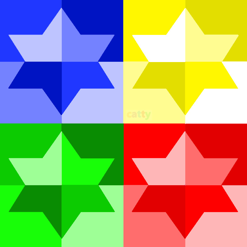 Colorful Geometric Stars Grid