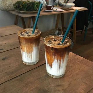 Layered Iced Lattes