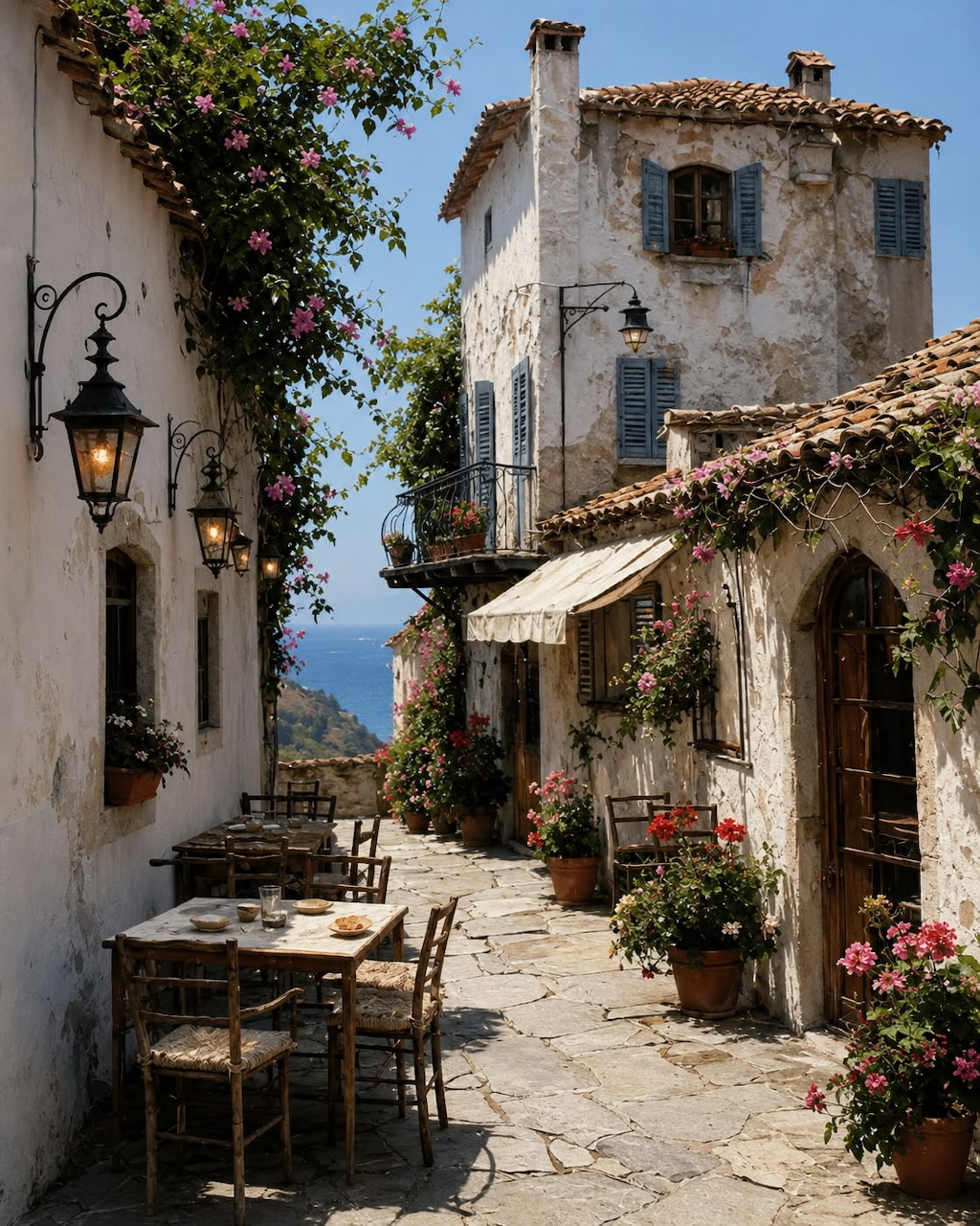 Rustic Village Alley