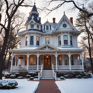 Victorian Mansion Winter