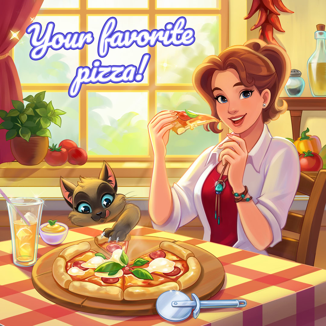 Woman Eating Pizza