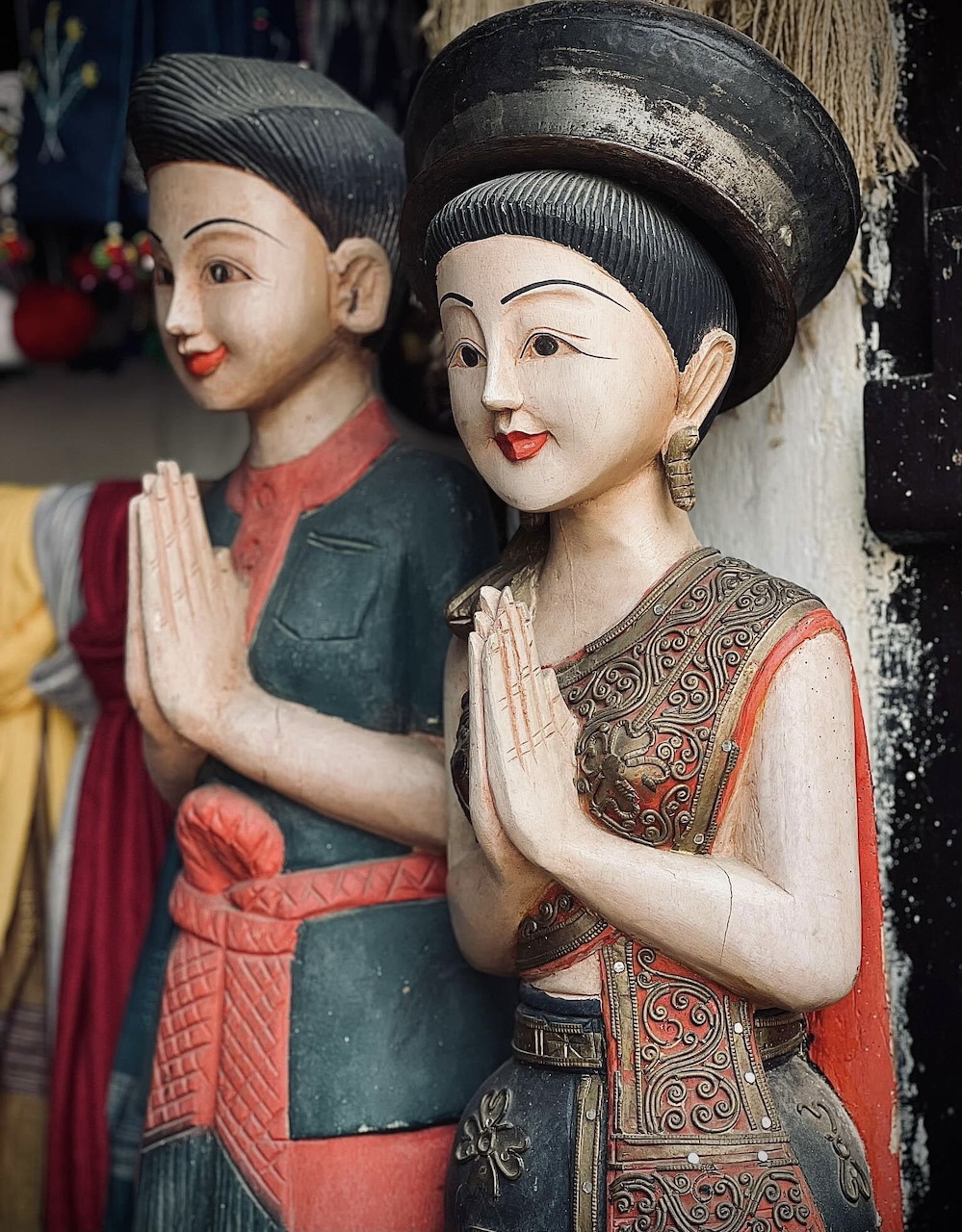 Southeast Asian Prayer Statues