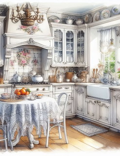 Shaby Chic White Kitchen