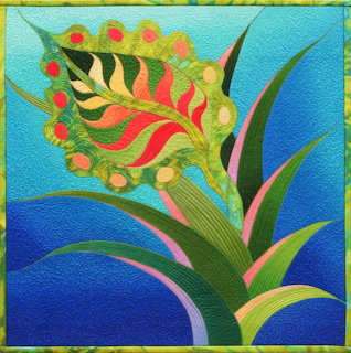 Feather Flower Art Quilt