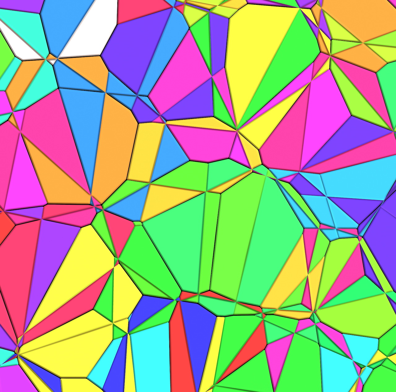 Colorful Geometric Mosaic