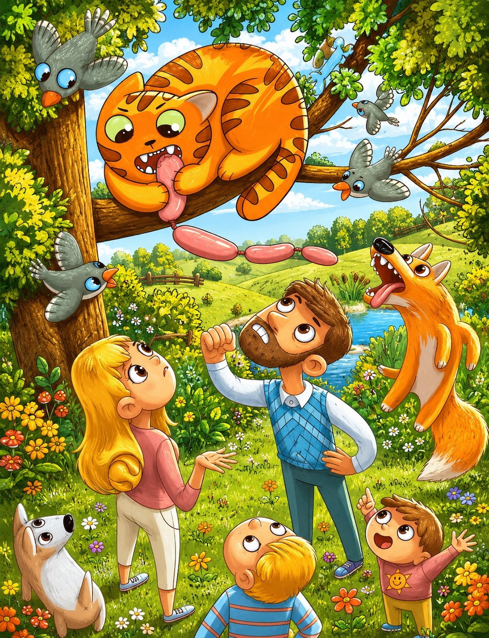 Orange Cat Tree