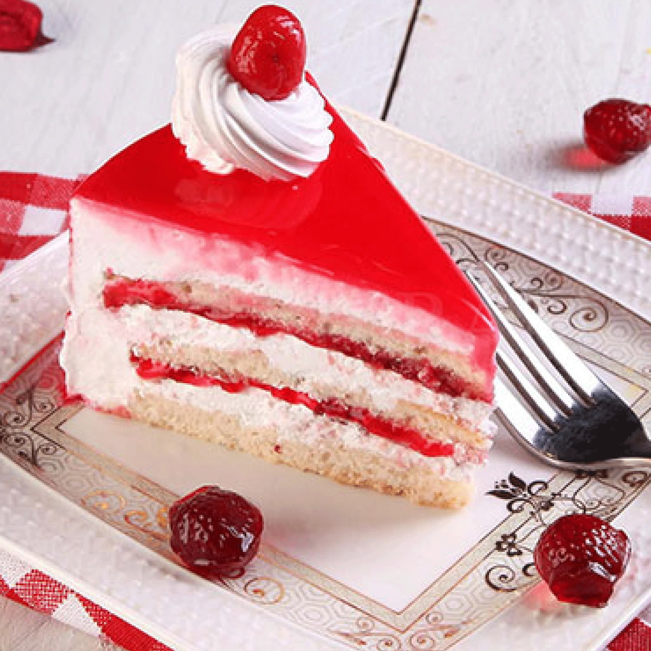 Strawberry Layered Cake