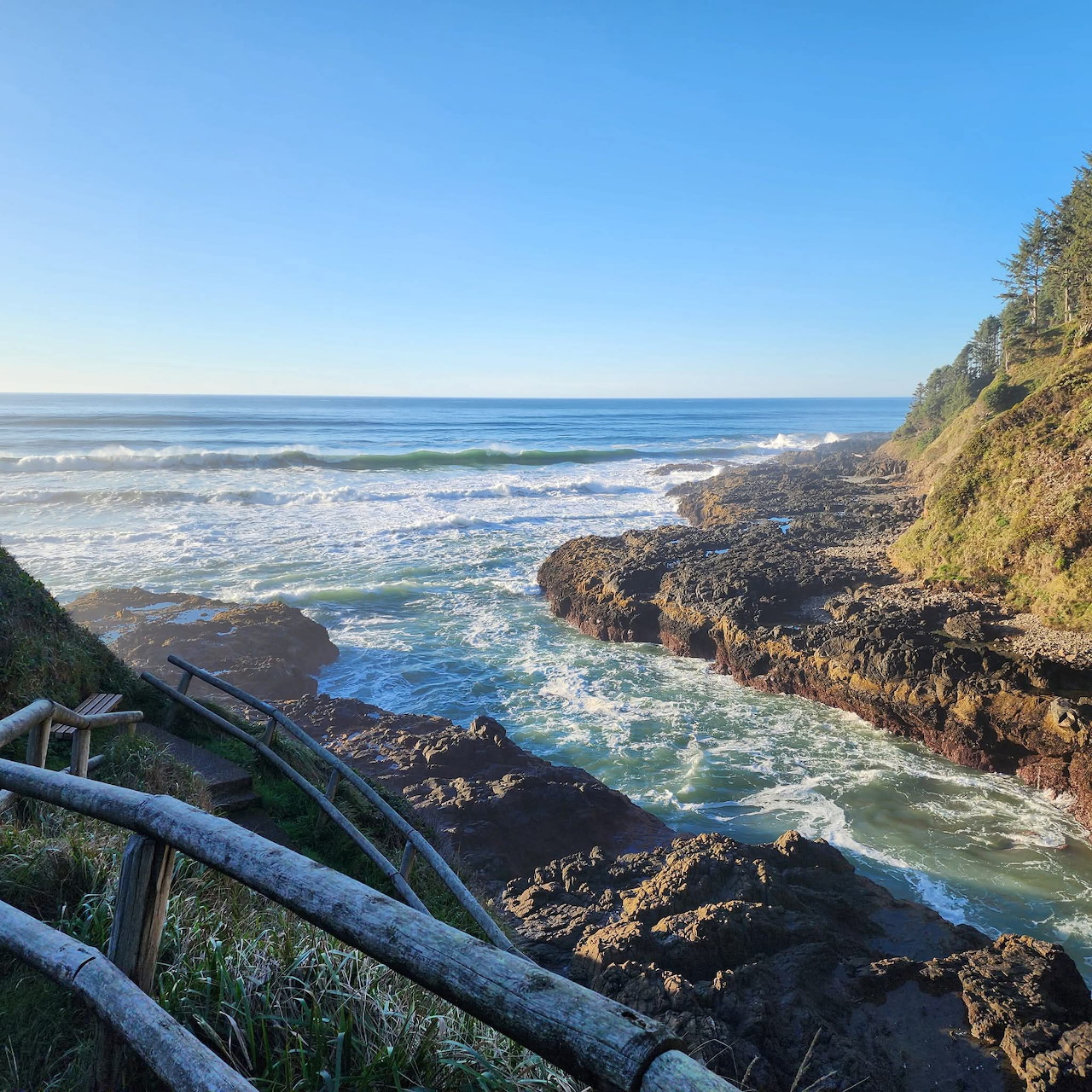 Rocky Coastal Beach View