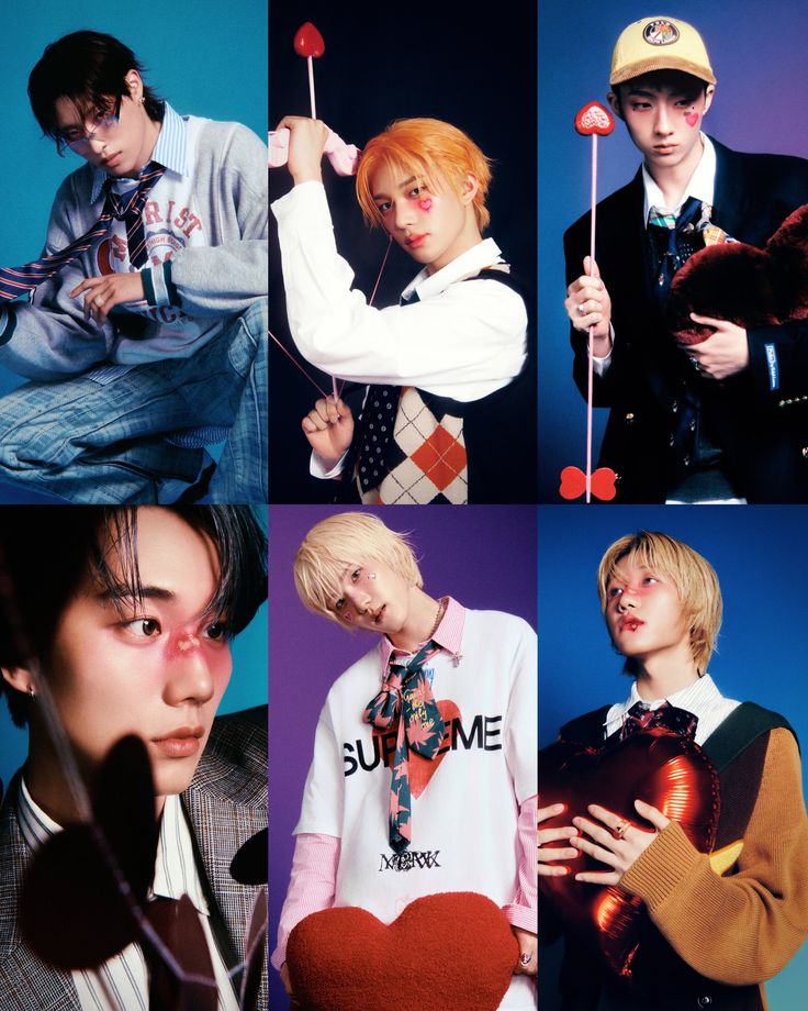 K-pop boy group P1Harmony members posing together
