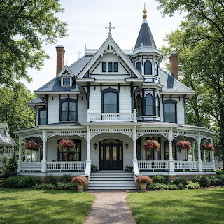 Victorian Mansion with Turret