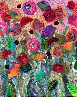 Colorful Folk Art Flower Garden