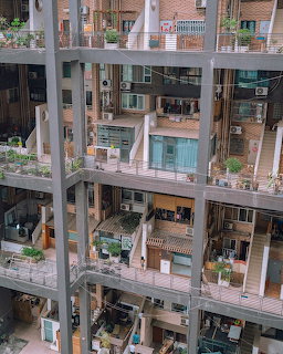 Apartment Building Interior Atrium
