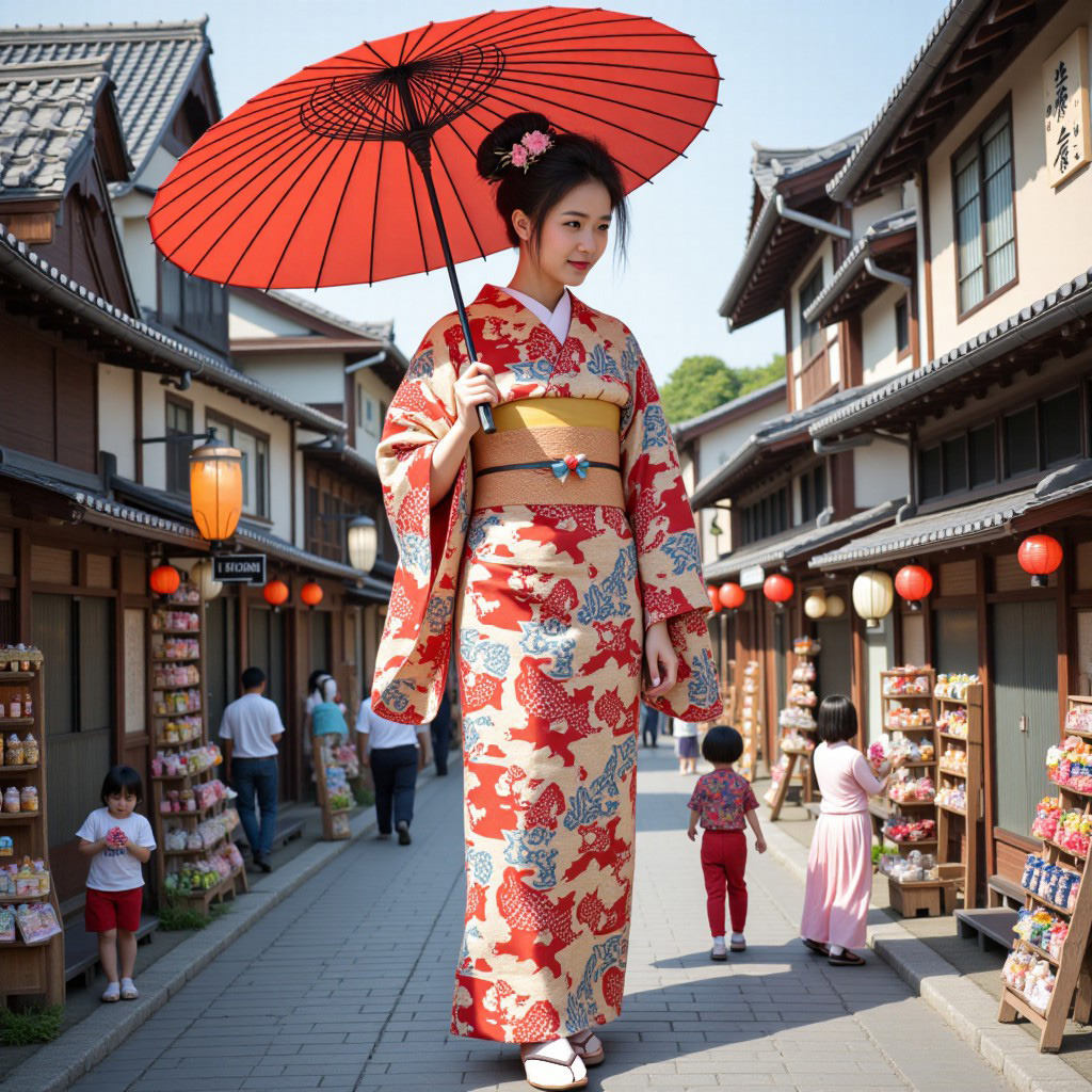 Geisha in Kyoto Street