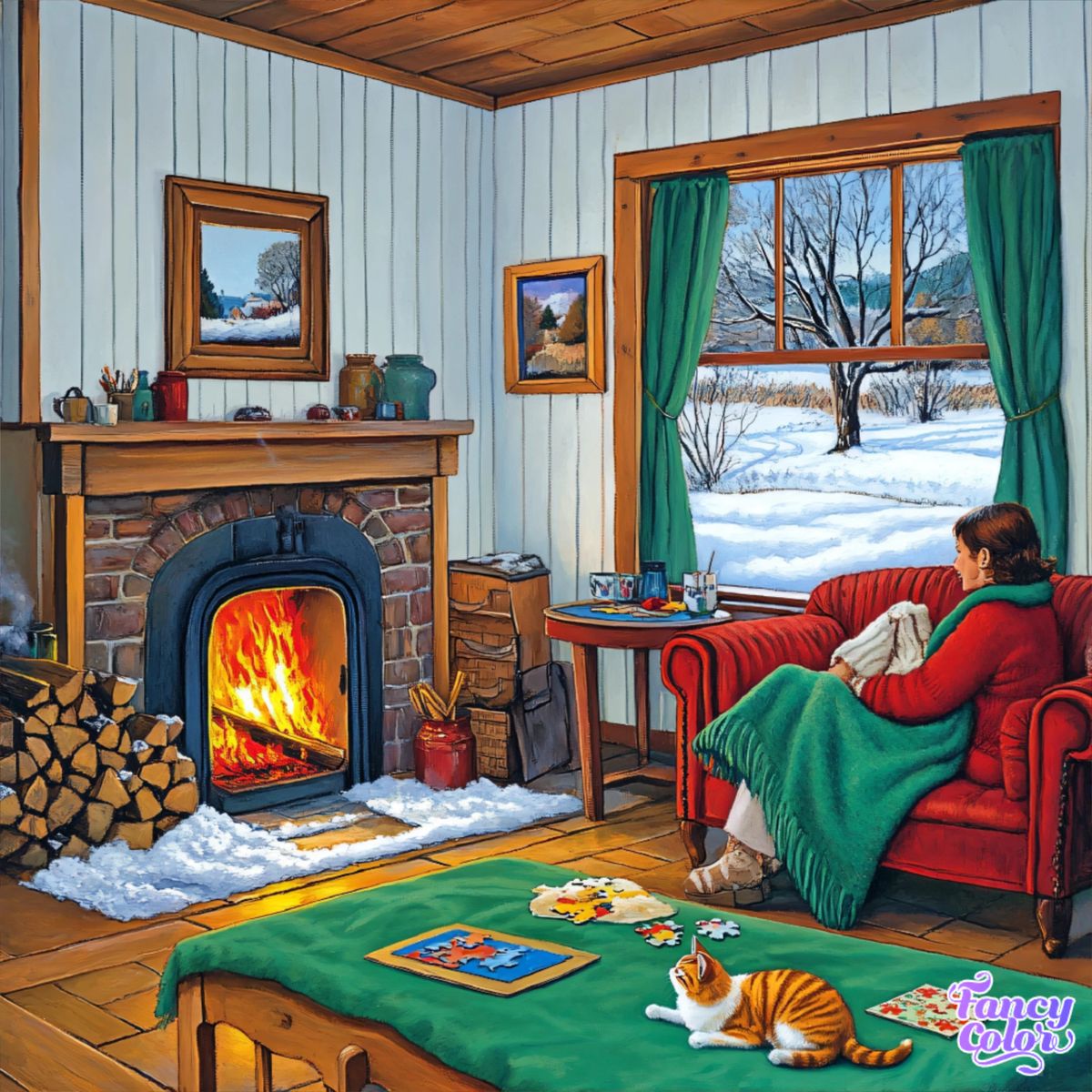 Cozy Winter Living Room