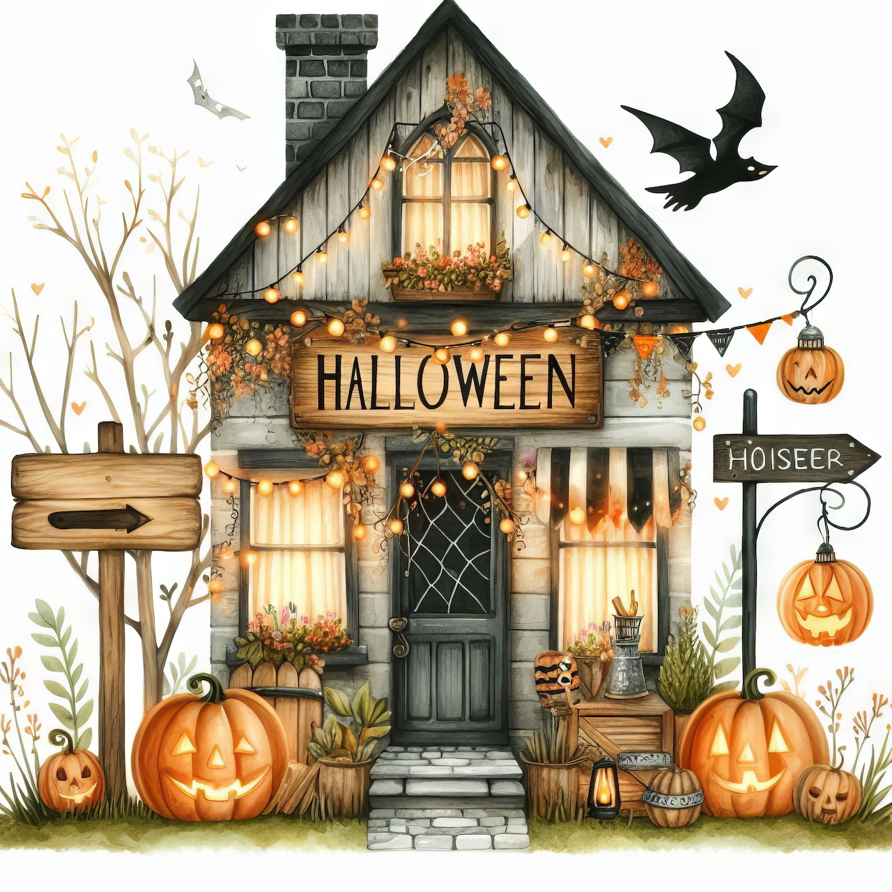 Halloween Cottage Shop
