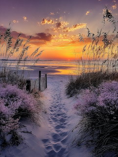 Beach Path Sunset