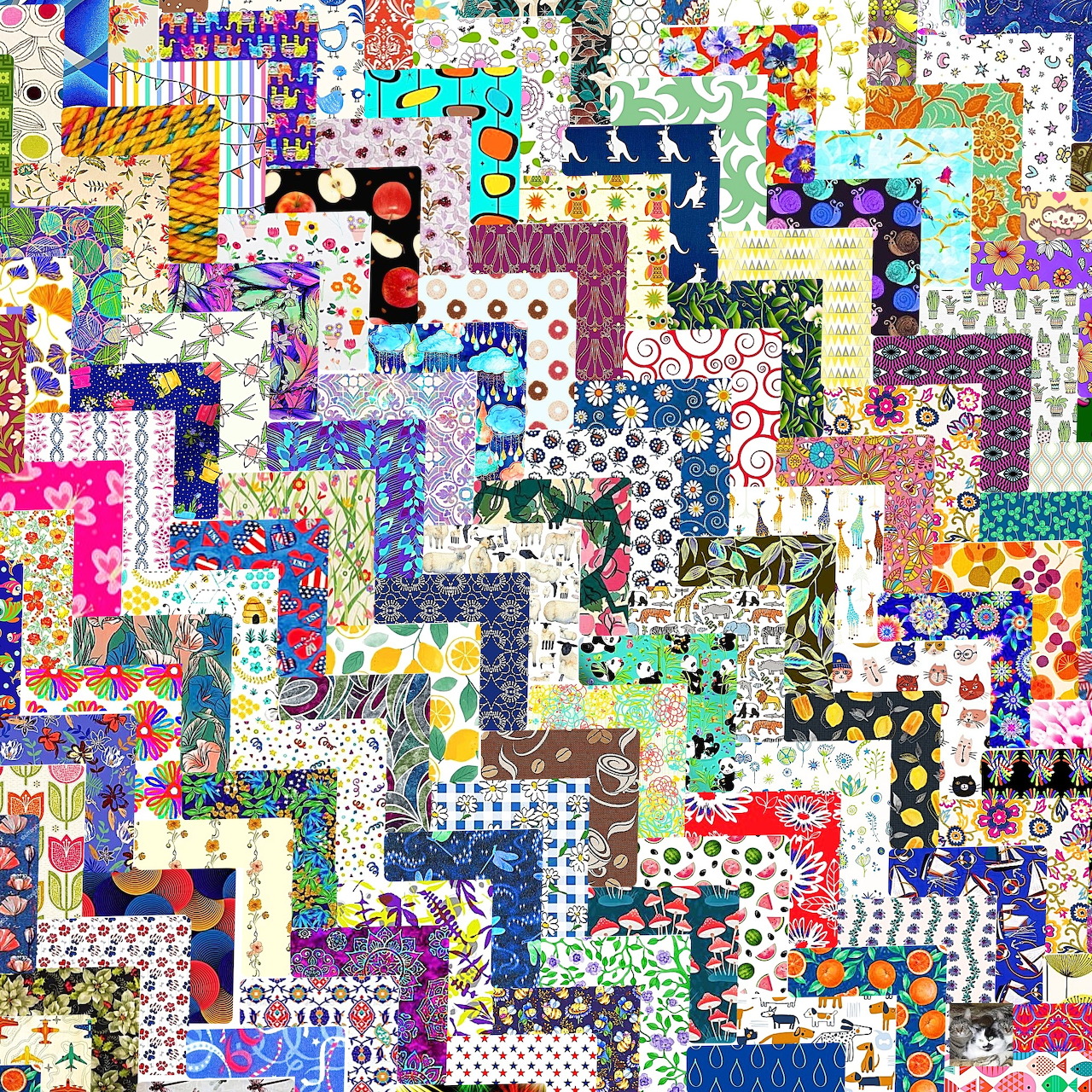 Colorful Patchwork Quilt