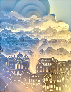 Paper-Cut Fantasy Cityscape