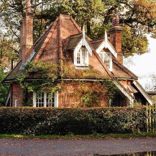Ivy-Covered Brick Cottage