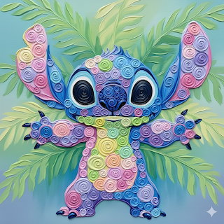 Stitch Quilled Paper Art