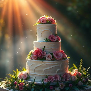 Floral Wedding Cake