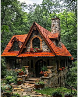 Cottage with Red Tiled Roof