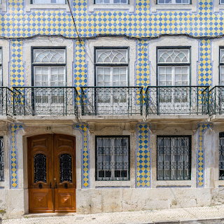 Lisbon Tiled House Facade