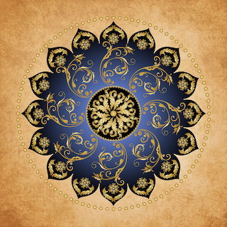 Blue Gold Mandala