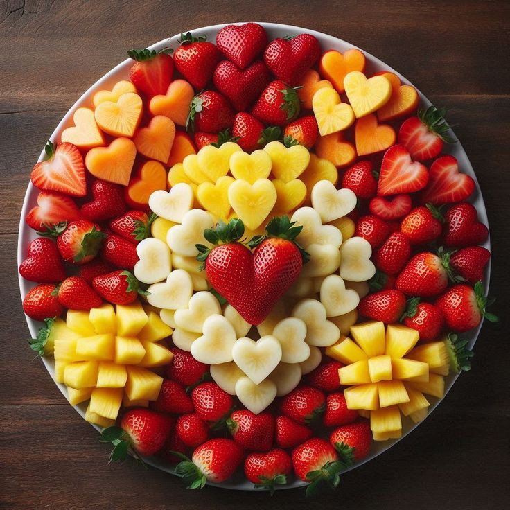 Heart Fruit Platter