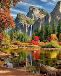 Yosemite Valley Autumn Landscape