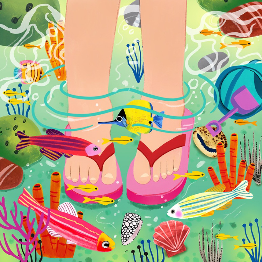 Feet in Flip Flops