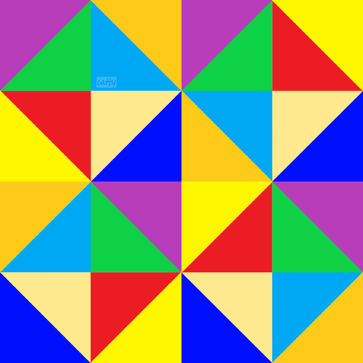 Colorful Geometric Triangles Pattern