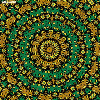 Golden Green Mandala