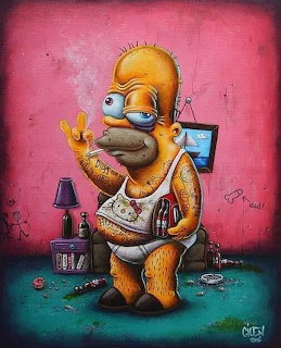 Homer Simpson Parody Art