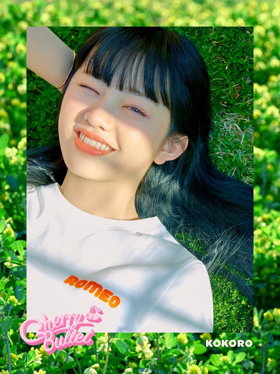 Kokoro of Cherry Bullet in a stylish promotional portrait