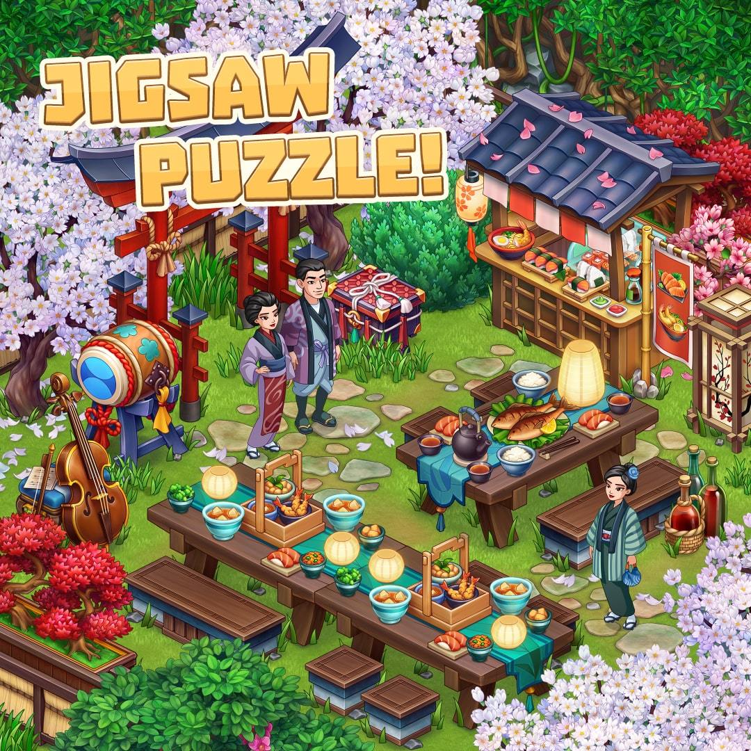Garden Picnic Scene