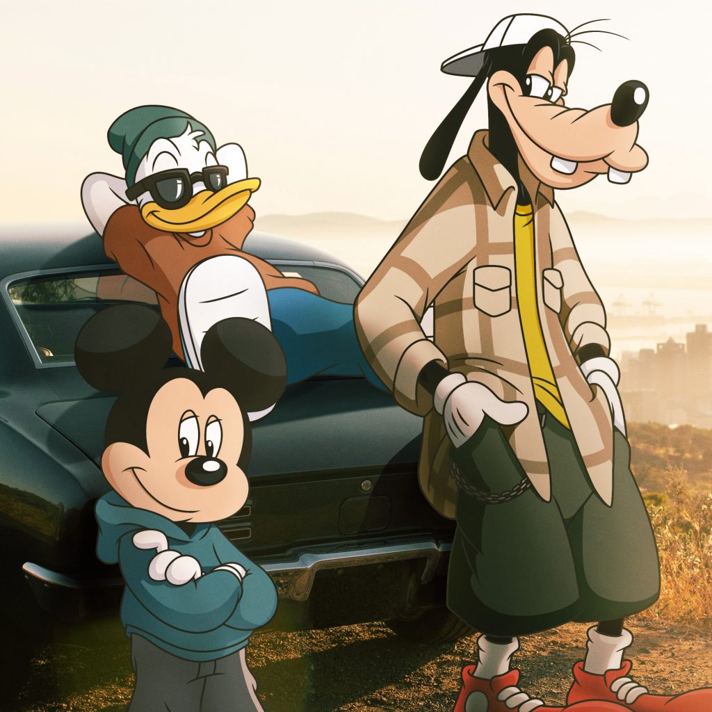Mickey, Donald and Goofy Hanging Out