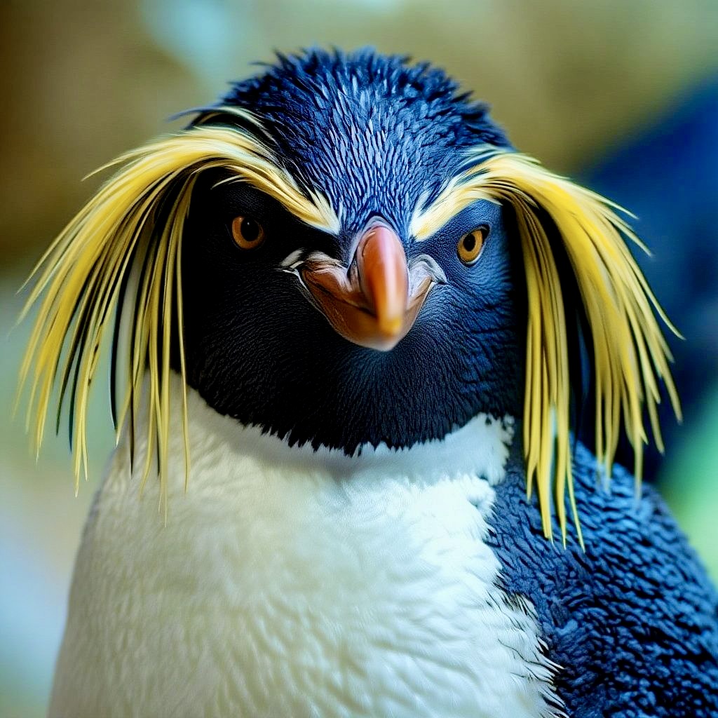 Rockhopper Penguin Portrait