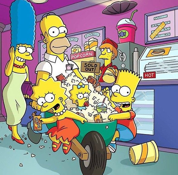 Simpsons Family Go-Kart Race