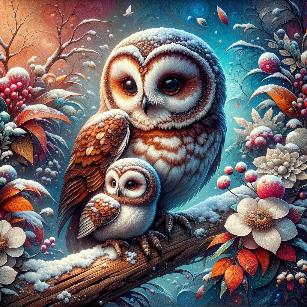 Snowy Owl Pair
