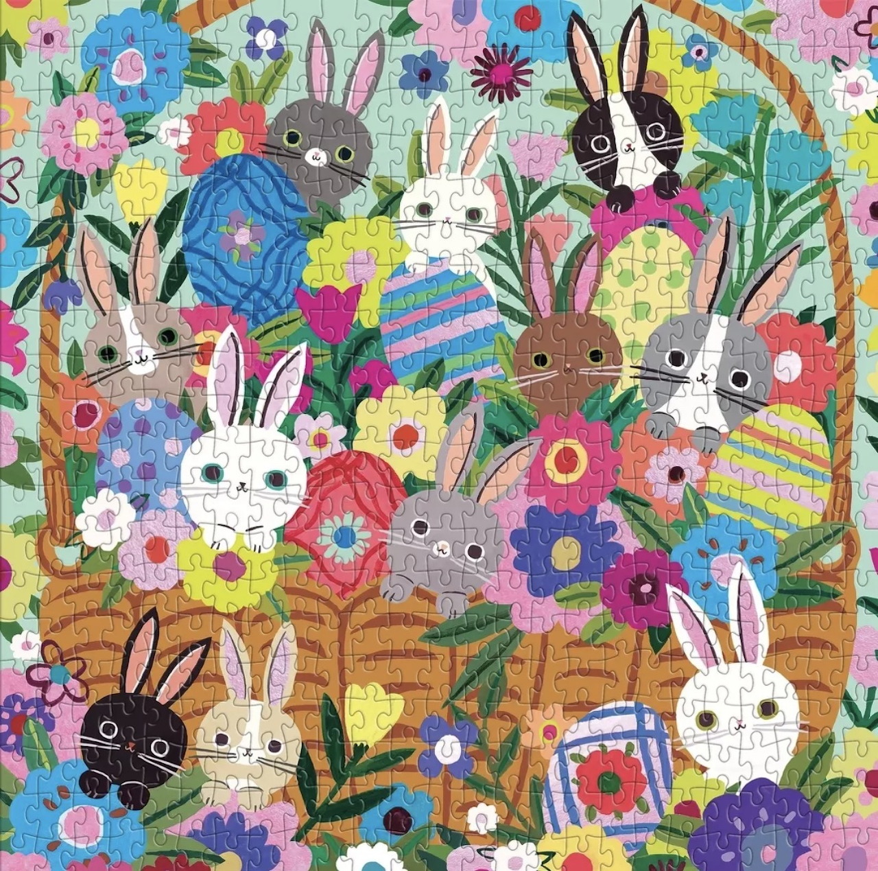 Colorful Bunny Illustration
