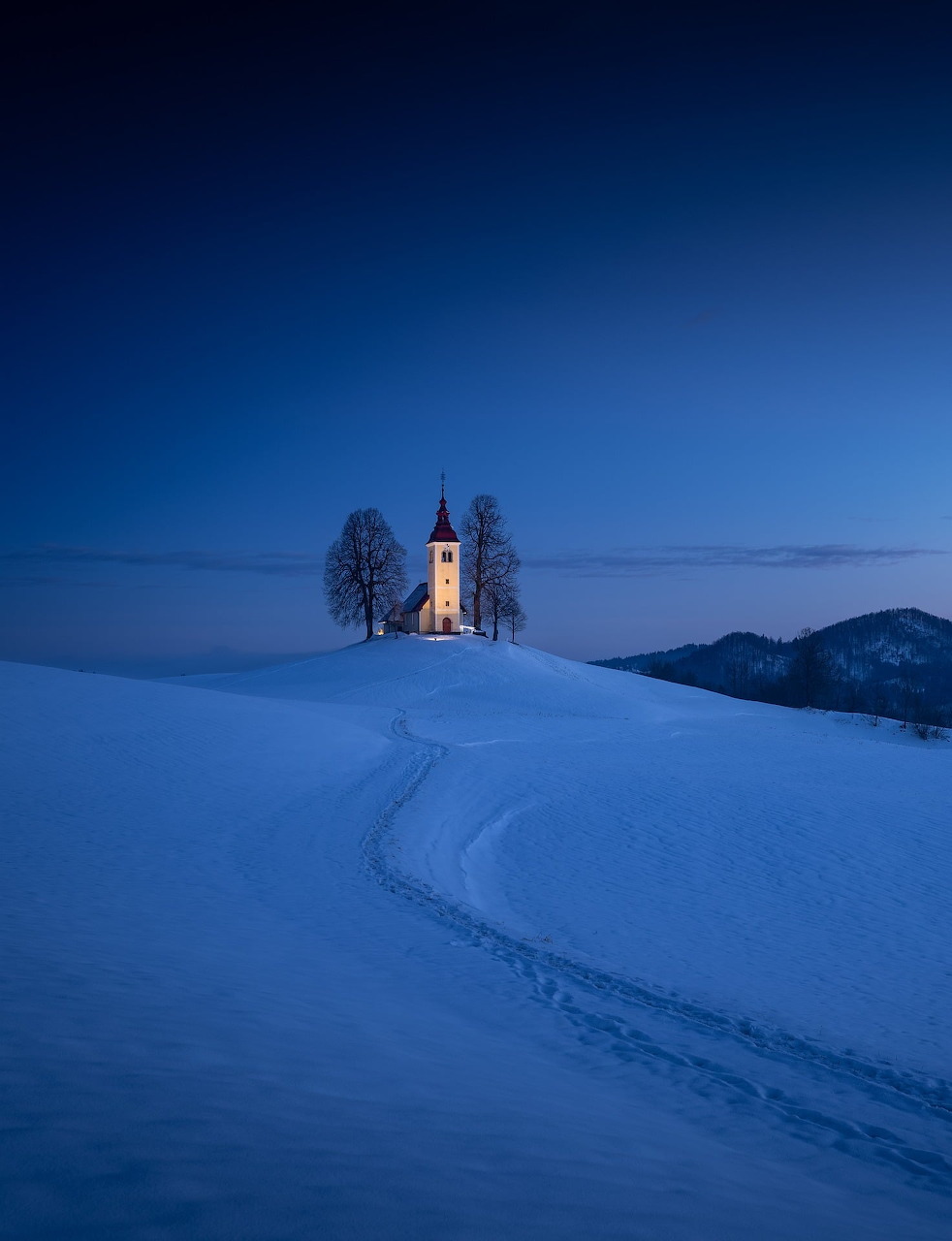 Church in Winter Night
