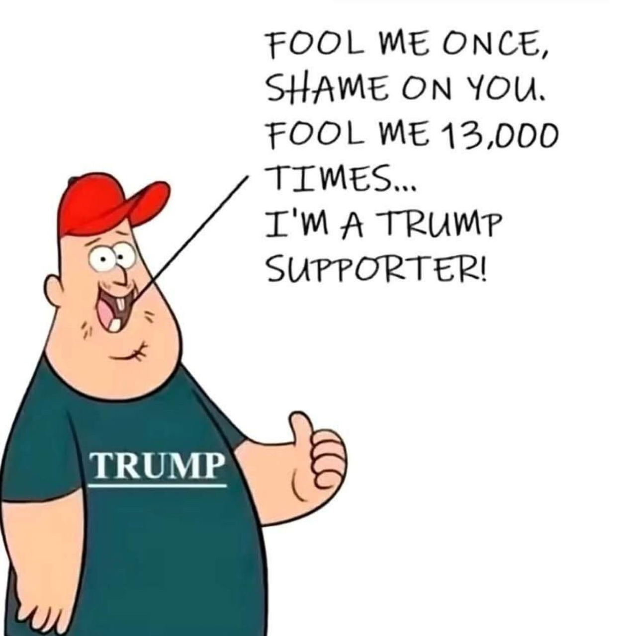 Trump Supporter Cartoon